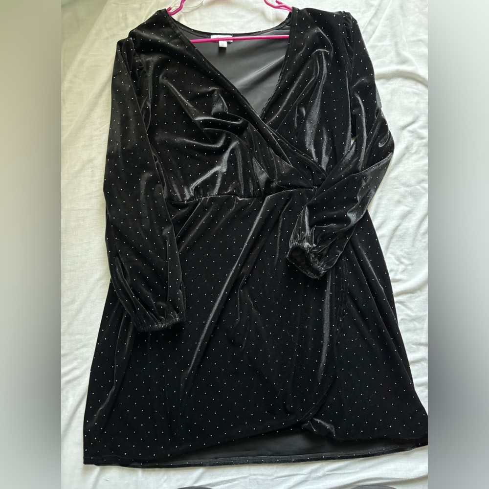 Nine West Velvet Wrap Dress